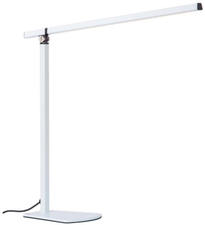 LED Tischleuchte, Touch, Spot beweglich, weiß, H 43 cm