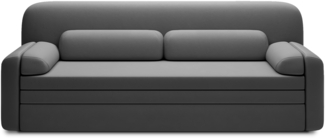 Eltap Elioss Sofa (Sola 06) mit Schlaffunktion, Dunkelgrau, 89 x 87 x 236 cm