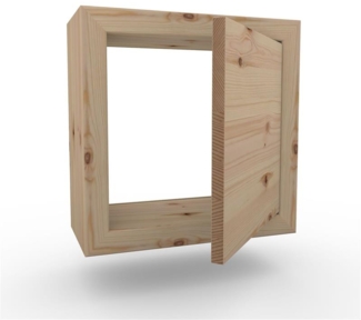 Nachttisch Nachtkommode Nachtkästchen ohne Rückwand ohne Zwischenboden Wandmontage mit Türe Zirbe