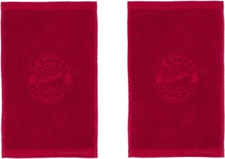 FC Bayern München Badetuch FC Bayern München I Gästehandtuch 2er-Set I Handtücher I 50x30 cm, 100% Baumwolle