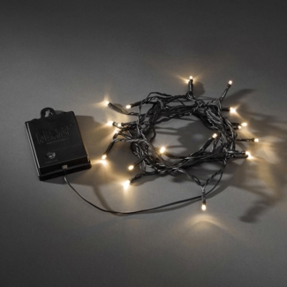 Konstsmide LED Lichterkette Außen 20 bernsteinfarbene Dioden 2,4 m