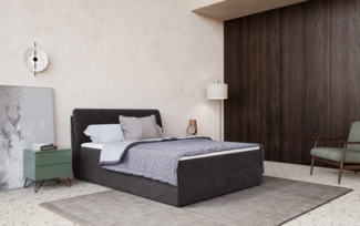 COTTA Boxbett Cooper, inkl. Topper, Bettkasten und verstellbarem Kopfteil
