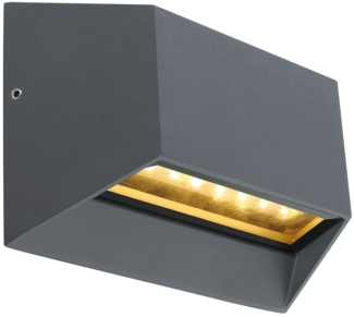 LED Außenleuchte, Wandlampe, ALU, Anthrazit, IP54