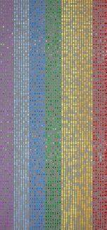 CONACORD Perlenvorhang Decona Colorado Perlenvorhang bunt, Ösen, halbtransparent, 90 x 200 cm, Kunststoff - hohe Strangdichte