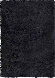 vidaXL Teppich Shaggy Hochflor NAVARRA Schwarz 120x170 cm Polyester 4102822