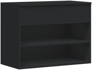 vidaXL Schuhbank Schwarz 60x30x45 cm Holzwerkstoff 808739
