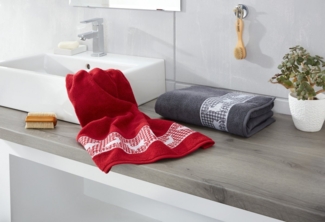 Dyckhoff Gästehandtücher Hirschparade, Frottier (Set, 6-St), Made in Germany (6 Gästetücher)