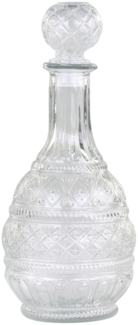 Chic Antique Glas Karaffe mit Muster H 28cm 61067400