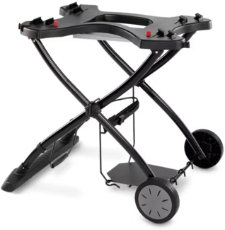 Weber Rollwagen/Für Gasgrills der Q-Serie, Klappbares Design mit Rädern, Integrierter Tragegriff, 16,5 x 75,5 x 71,5 cm (eingeklappt), 63,5 x 53,5 x 71,5 cm (ausgeklappt)