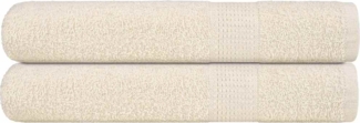 vidaXL Saunatücher 2 Stk. Creme 80x200 cm 360 g/m² 100% Baumwolle 137007