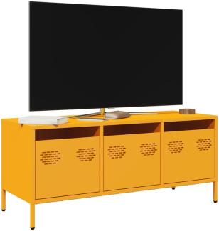 vidaXL TV-Schrank Senfgelb 101,5x39x43,5 cm Kaltgewalzter Stahl 851229