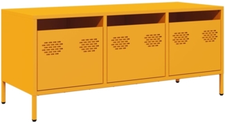 vidaXL TV-Schrank Senfgelb 101,5x39x43,5 cm Kaltgewalzter Stahl 851229