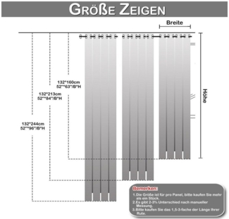Rosnek Vorhang Thermogardinen,Schlafzimmer Vorhänge Blickdicht,Verdunklungsvorhänge (2 St), abdunkelnd, Kälteschutz,mit Ösen,für Wohnzimmer Schlafzimmer
