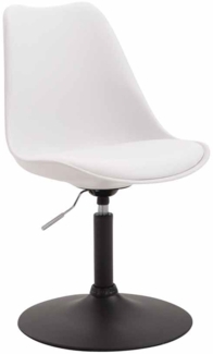 CLP Esszimmerstuhl Maverick Kunststoff drehbar mit Höhenverstellung,weiß schwarz