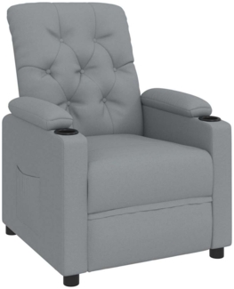vidaXL Relaxsessel, hellgrauer Stoff 352411