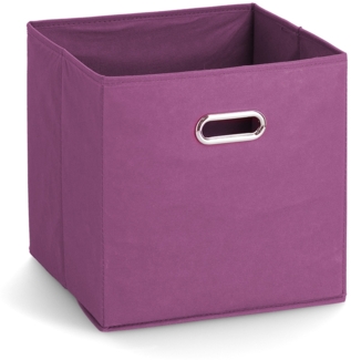 Aufbewahrungsbox mit Griff, Vlies - Lila