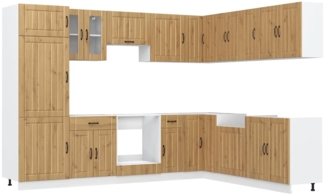 vidaXL 14-tlg. Küchenschrank-Set Lucca Artisan-Eiche Holzwerkstoff 3314990