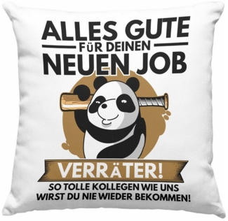 Trendation Dekokissen Trendation - Jobwechsel Kissen Geschenk Neuer Job Abschied Abschiedsge