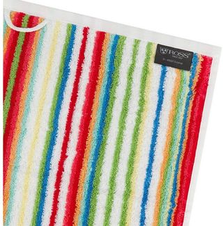 Ross Vita 4 tlg. Frottier-Set - 4 X Handtuch (50 X 100cm) - 520 - Rot / weiß