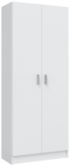 Mehrzweckschrank >Multipurpose< in Weiß - 73x180x37 (BxHxT)