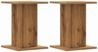 vidaXL Pflanzenständer 2 Stk. Artisan-Eiche 30x30x40 cm Holzwerkstoff 3307854