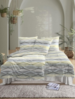 Irisette Bettwäsche Wave 8610, Mako-Satin, 2 teilig, anschmiegsam und atmungsaktiv, Ganzjahresqualität