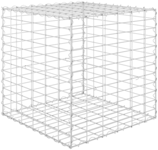 vidaXL Würfel-Gabionen-Hochbeet Stahldraht 60x60x60 cm 145651