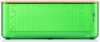 Bodum Brotkasten groß mit Bambusdeckel Bistro Transparent green