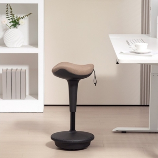 BlingBin Schreibtischstuhl Bürohocker mit Schwenkfunktion, ergonomischer Hocker (1 Stück, 1 St), Höhenverstellbar von 68,5 bis 83,5 cm, um 360° drehbar, rutschfest