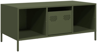 vidaXL Couchtisch Olivgrün 101,5x50x43,5 cm Kaltgewalzter Stahl 851278