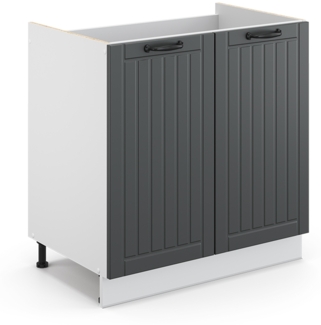 Waschbeckenunterschrank Fame-Line Anthrazit 80 x 82 cm ohne Arbeitsplatte Vicco