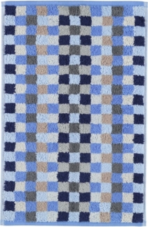 Cawö Waschhandschuh Waschhandschuh "Unique Karo" 2er-Pack, Frottier (2-St), Walk-Frottier Karo