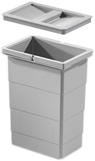 Hailo Einbaumülleimer Hailo Inneneimer 1075959 mit Deckel hellgrau 8 L 226 x 156 x 295 mm