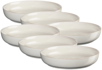 ASA SELECTION Teller-Set COPPA Gourmetteller tofu 22cm Set6, Porzellan, Geschirr