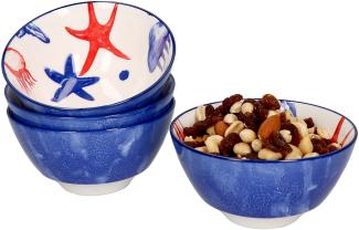 4er Set Seaside Schalen Ø 12 cm Seestern Snack-Schüssel Dessert-Bowl Ritzenhoff