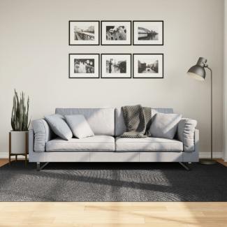 vidaXL Teppich IZA Kurzflor Skandi-Stil Anthrazit 160x230 cm 375430