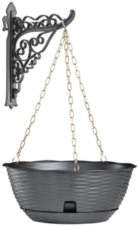 GarPet Blumenampel Pflanzenampel Hängeschale Blumenampel Hängeampel Kette Wandhalterung