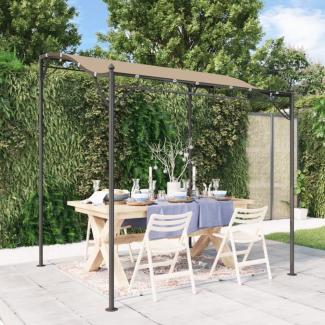 vidaXL Markise Taupe 2x2,3 m 180 g/m² Stoff und Stahl 362393