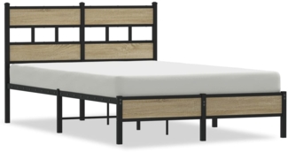 vidaXL Bettgestell ohne Matratze Sonoma-Eiche 120x190 cm Holzwerkstoff 4017251