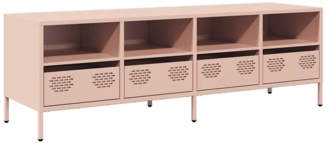 vidaXL TV-Schrank Rosa 135x39x43,5 cm Kaltgewalzter Stahl 851329