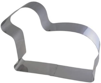 Lares | Backform/Backrahmen/Tortenring | Edelstahl | Motiv: Lamm | Ø 27cm, Höhe 6cm | Made in Germany