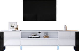 Hochglanz-TV-Schrank mit LED-Beleuchtung, bis zu 70-Zoll-TVs
