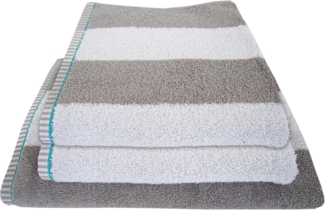 Dyckhoff Handtuch Set Maritim, Block Stripe, Frottier (Set, 3-St), 2 Handtücher (50x100cm), 1 Duschtuch (70x140cm)