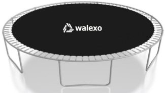 walexo Gartentrampolin Sprungtuch Ø 366 cm 72 Ösen (Federn 13,5 cm), (Sprungtuch inclusive Federspanner)