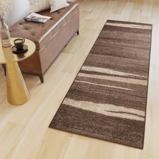 Tapiso Läufer SARI, rechteckig, Höhe: 12 mm, Flur Kurzflor Modern Meliert Design Wohnzimmer Schlafzimmer Küche
