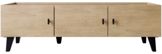 TV-Lowboard Vurkizo 150 3D (Farbe: Eiche Cremona)