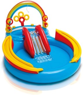 Intex Play Center Rainbow Ring 297 x 193 x 135 cm mit Rutsche