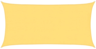 vidaXL Sonnensegel 160 g/m² Beige 4x7 m HDPE 311135