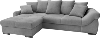 Mr. Couch Ecksofa Livorno DuraFlex L-Form, inkl. Hochschläfer-Bettauszug, XL-Bettkasten weiß beschichtet