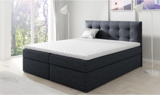 Beautysofa Boxspringbett Kontinentales mit Bettkasten Topiq (Bett für Schlafzimmer), 140, 160, 180 cm, mit 2x Bettkästen, Federkernmatratze